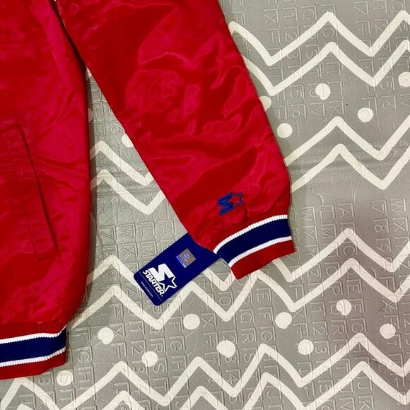 Vintage retro starter New york Ny rangers varsity letterman bomber hockey jacket - Picture 6 of 10